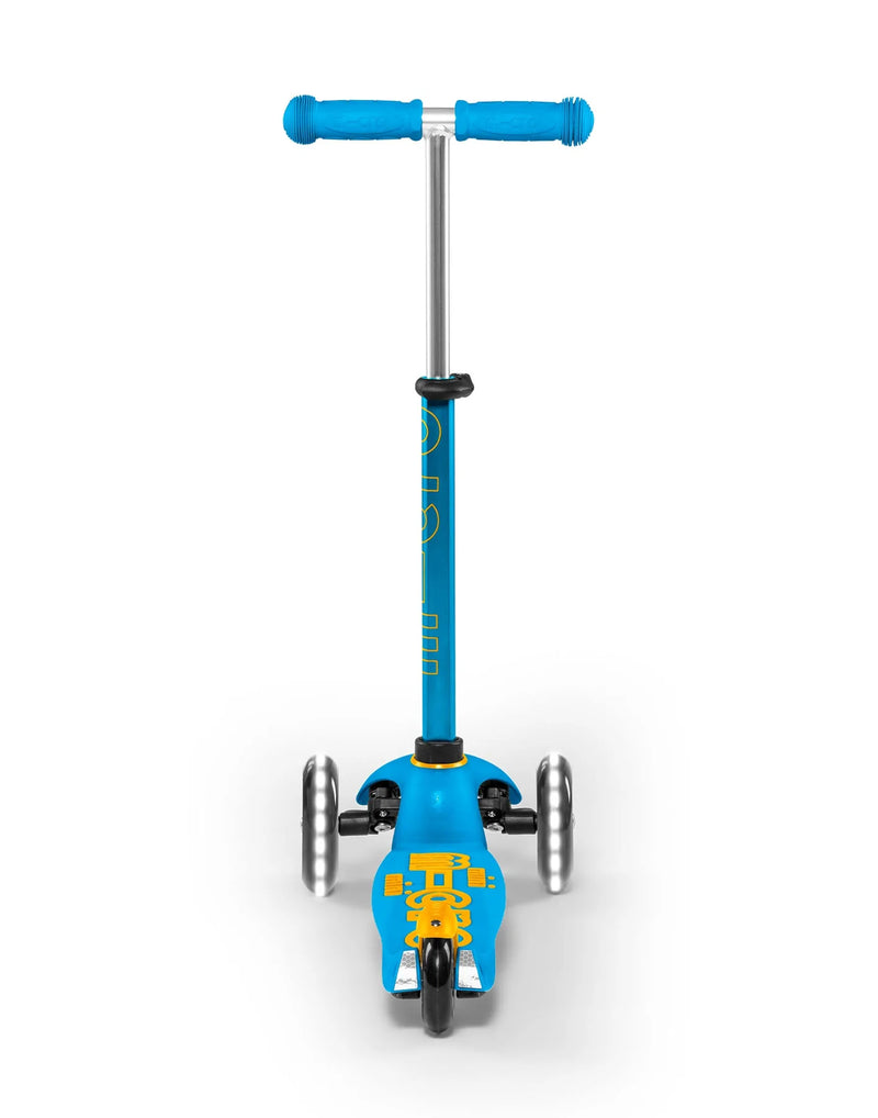 Micro Mini Deluxe Scooter - LED Light Up Wheels - Ocean Blue