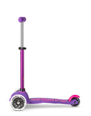 Micro Mini Deluxe Scooter - LED Light Up Wheels - Purple/Pink