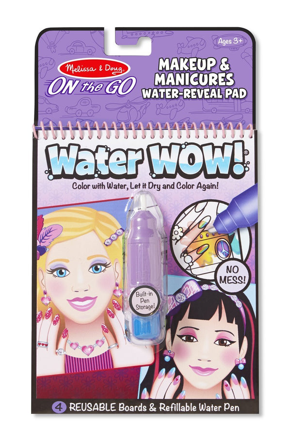 Melissa & Doug – On the Go - Water WOW! - Make Up and Manicures - Toot Toot Toys