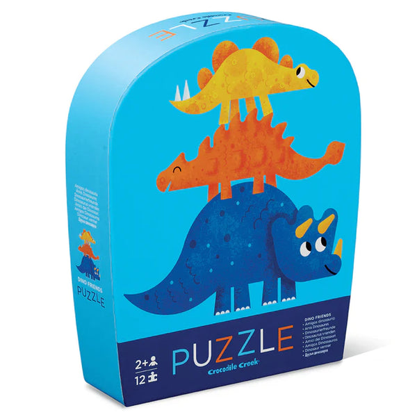 Crocodile Creek - Mini 12pc Puzzle - Dino Friends