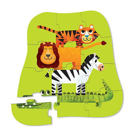 Mini 12pc Puzzle - Jungle Friends