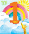 1st Birthday Card - Rainbow