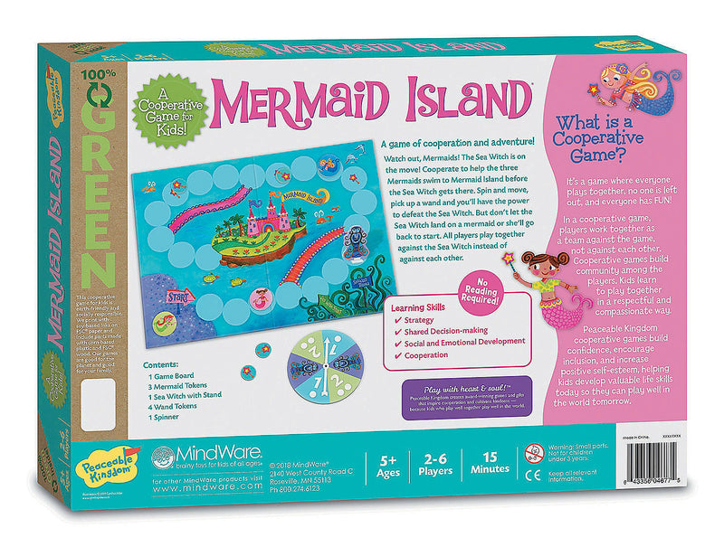 Peaceable Kingdom - Mermaid Island - A Cooperative Board Game