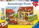 Ravensburger - Working on the Farm 2x12pc - Toot Toot Toys