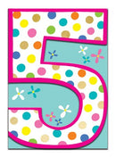 5th Birthday Card - 5 Today Spots