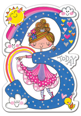 3rd Birthday Card - Princess