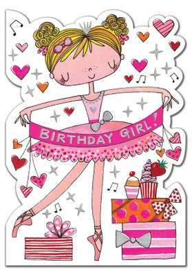 Birthday Card - Ballerina Birthday Girl