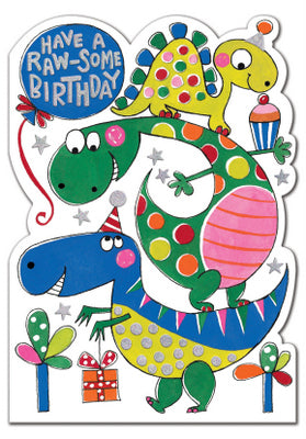 Birthday Card - Raw-Some Birthday