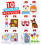 Curious Columbus - Fabric Activity Book - My Big Day (Red Cover)