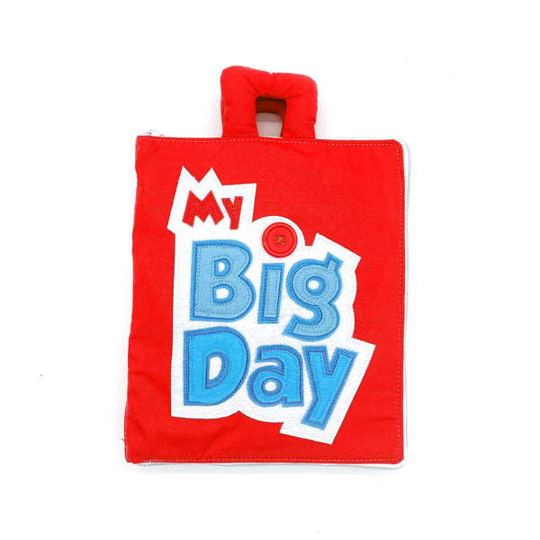 Curious Columbus - Fabric Activity Book - My Big Day (Red Cover)