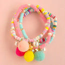 Lauren Hinkley - Rainbow Pom Pom Elastic Bracelet