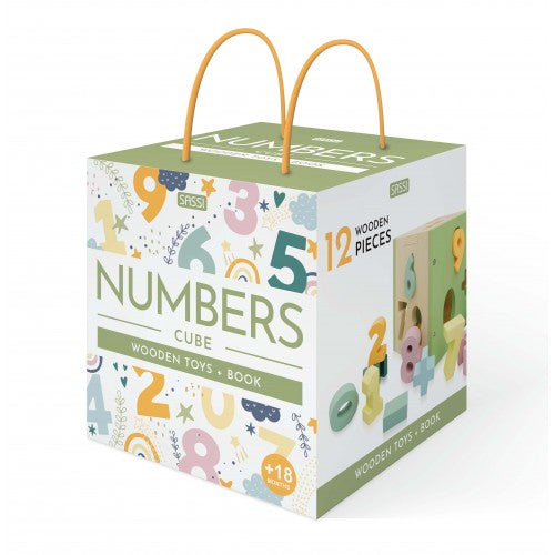 Sassi Wooden Sorting Box and Book - Numbers