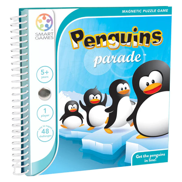 Smart Games - Magnetic Travel Puzzle Game - Penguins Parade