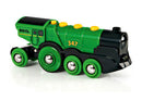 BRIO - Big Green Action Locomotive (33593) - Toot Toot Toys