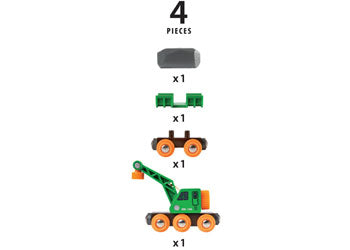 BRIO - Clever Crane Wagon (33698) - Toot Toot Toys