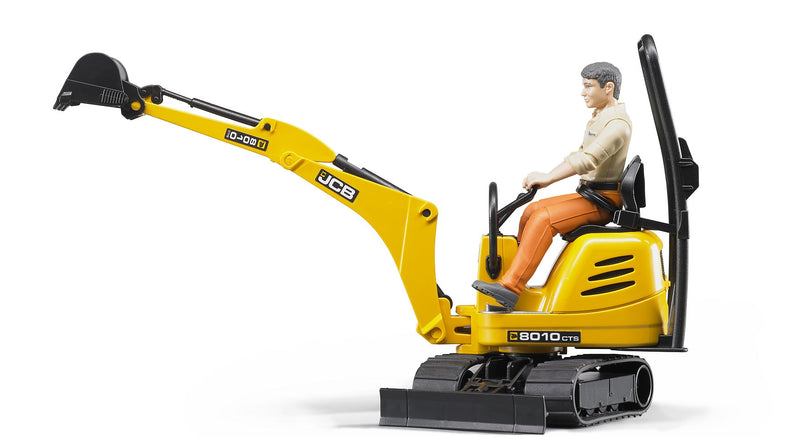 Bruder - JCB Micro Excavator 8010 CTS and Construction Worker (62002)