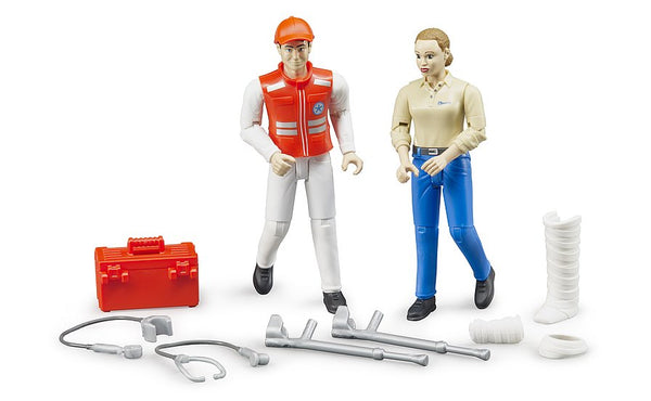 Bruder - Bworld Figure - Emergency Ambulance Figure Set (62710)