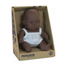 Miniland - Anatomically Correct Baby Doll - African Girl (21cm)