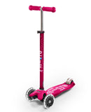 Maxi Micro Deluxe Scooter - LED Light Up Wheels - Pink