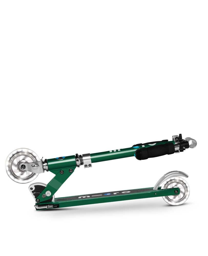 Micro Sprite Light Up Scooter - Forest Green - LED Wheels