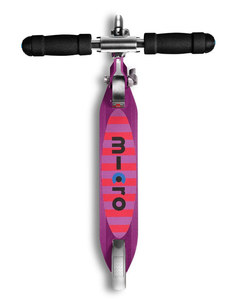 Micro Sprite Light Up Scooter - Purple Stripe - LED Wheels