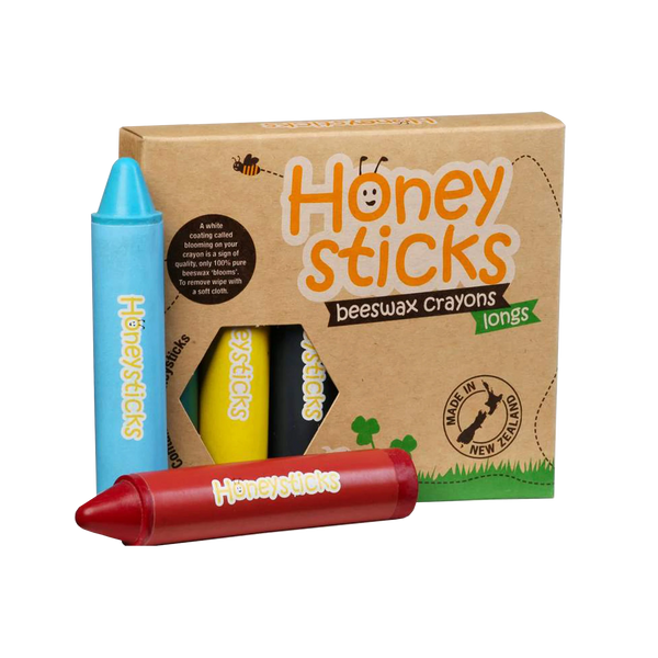 Honeysticks 100% Natural Beewax Crayons - Longs