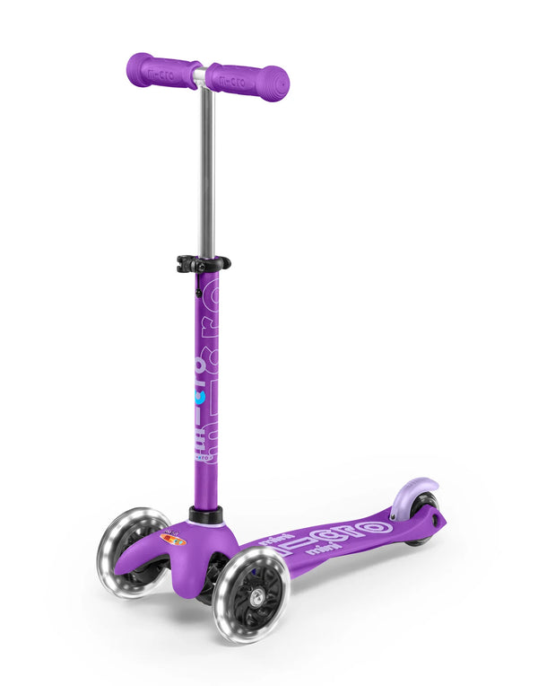 Micro Mini Deluxe Scooter - LED Light Up Wheels - Purple