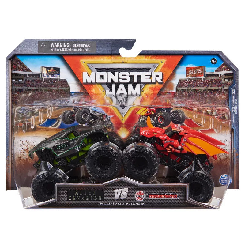 Monster Jam Diecast Trucks - 2 Pack