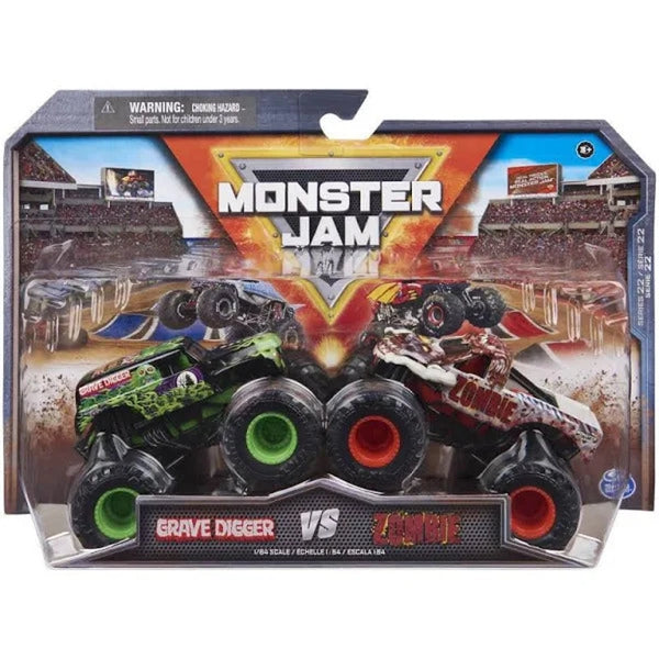 Monster Jam Diecast Trucks - 2 Pack