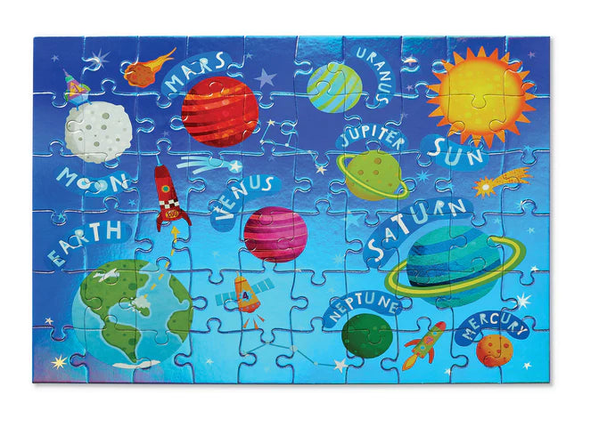 Crocodile Creek - Foil Puzzle 60pc - Outer Space