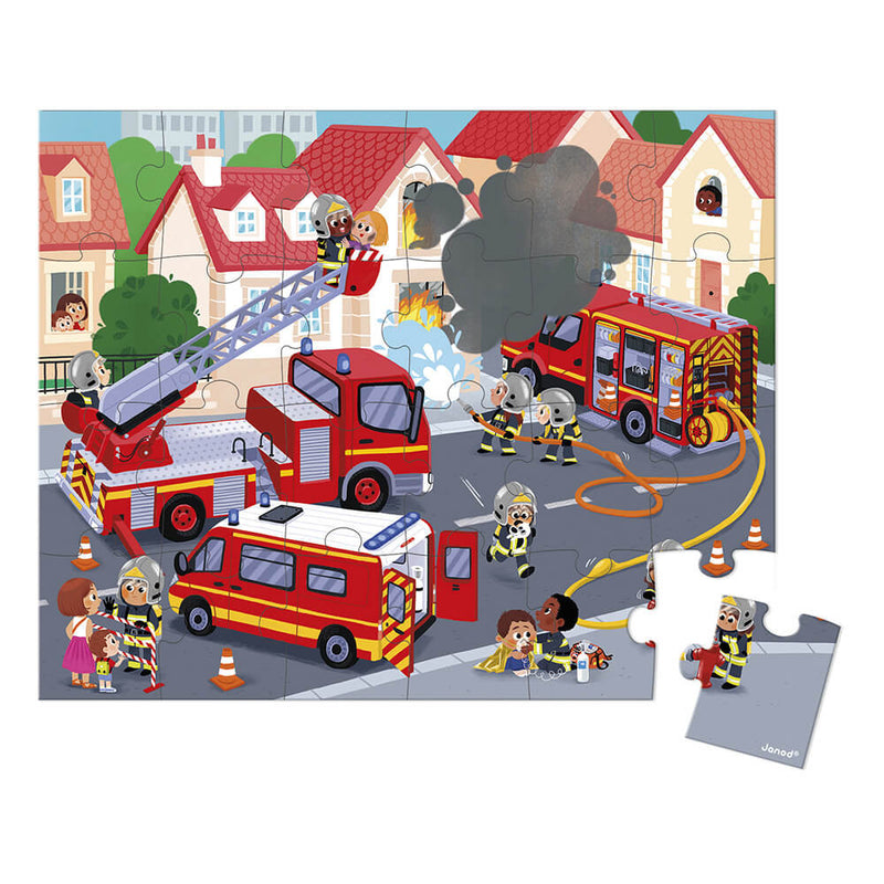 Janod - Firemen Suitcase Puzzle