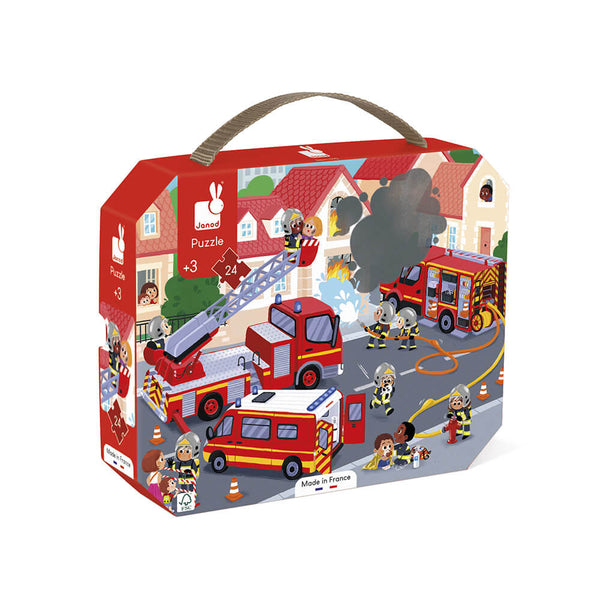 Janod - Firemen Suitcase Puzzle
