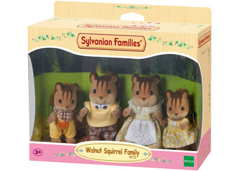Sylvanian Families - Walnut Squirrel Family - Toot Toot Toys