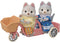 Sylvanian Families - Tandem Cycling Set - Husky Sister & Brother