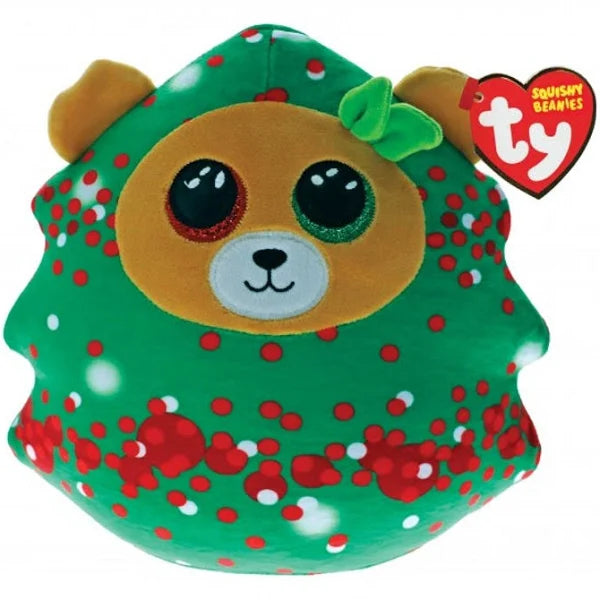 Beanie Boos - Squish-A-Boo - Everett the Christmas Tree Bear  (Small)