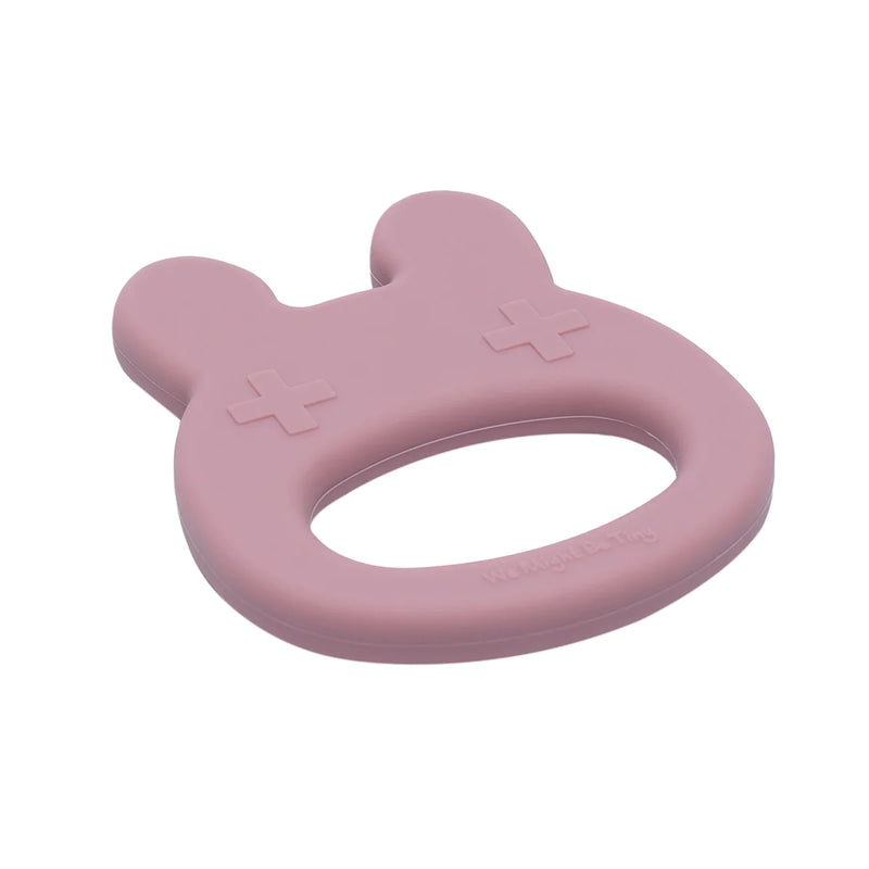 We Might Be Tiny - Bunny Teether - Dusty Rose