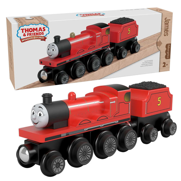 Thomas & Friends™ Wooden Railway - James Engine and Coal-Car